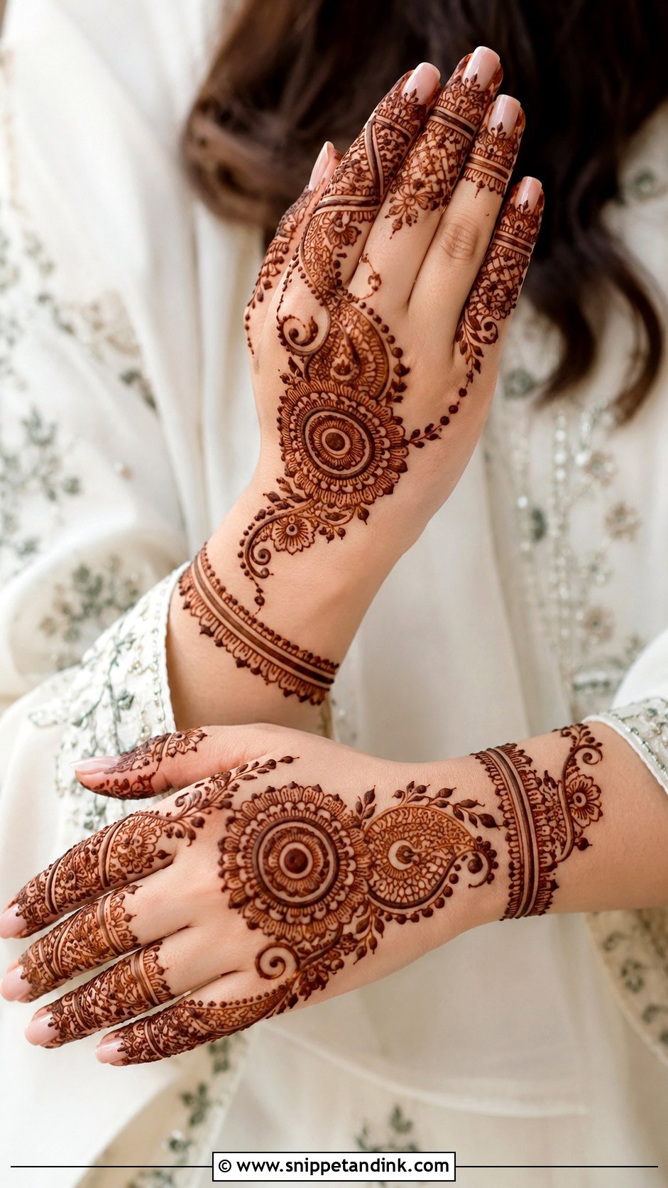 Half Hand Mehndi Design - Snippet and Ink - 35 New Mehndi Designs