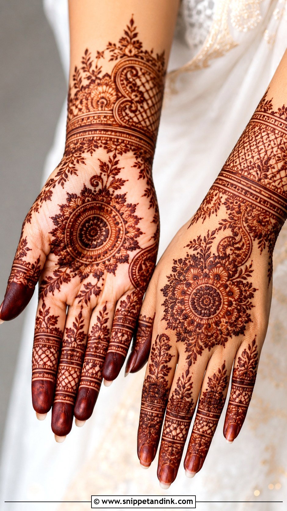 Half Hand Mehndi Design - Snippet and Ink - 35 New Latest Mehndi Design Ideas