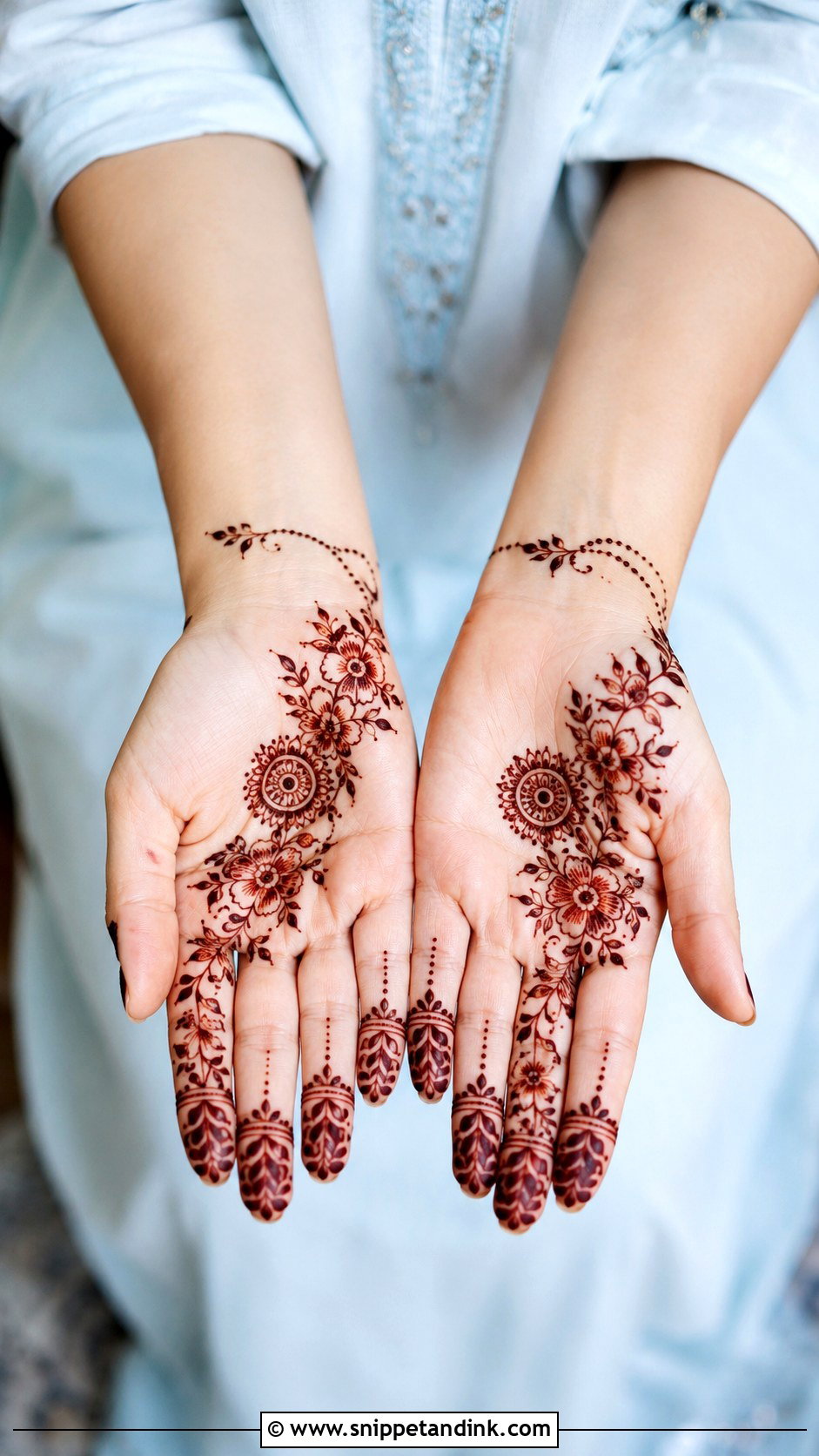 Half Hand Mehndi Design 2018 - Snippet and Ink - 35 Mehndi Designs 2018