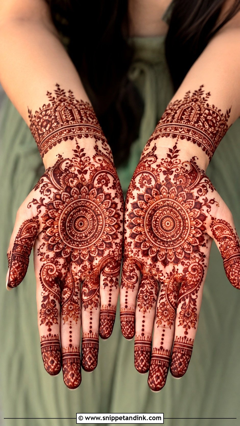Half Hand Mehndi Design - Snippet and Ink - 35 Hand Mehndi Designs