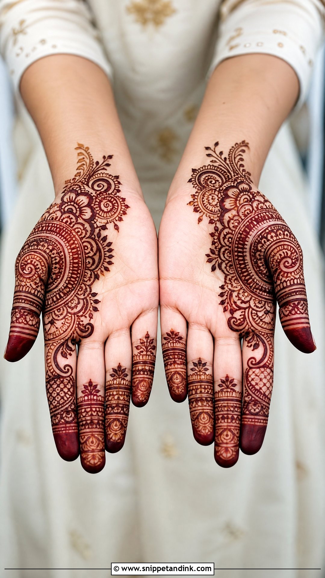 Half Hand Mehndi Design For Front Hand - Snippet and Ink - 25 Mehndi New Design Ideas