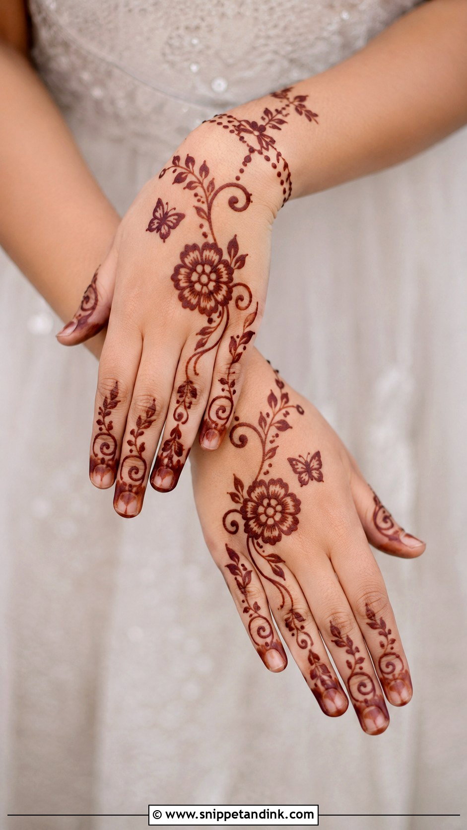 Half Hand Mehndi Design For Kids - Snippet and Ink - 30 Cute Mehndi Designs for Kids