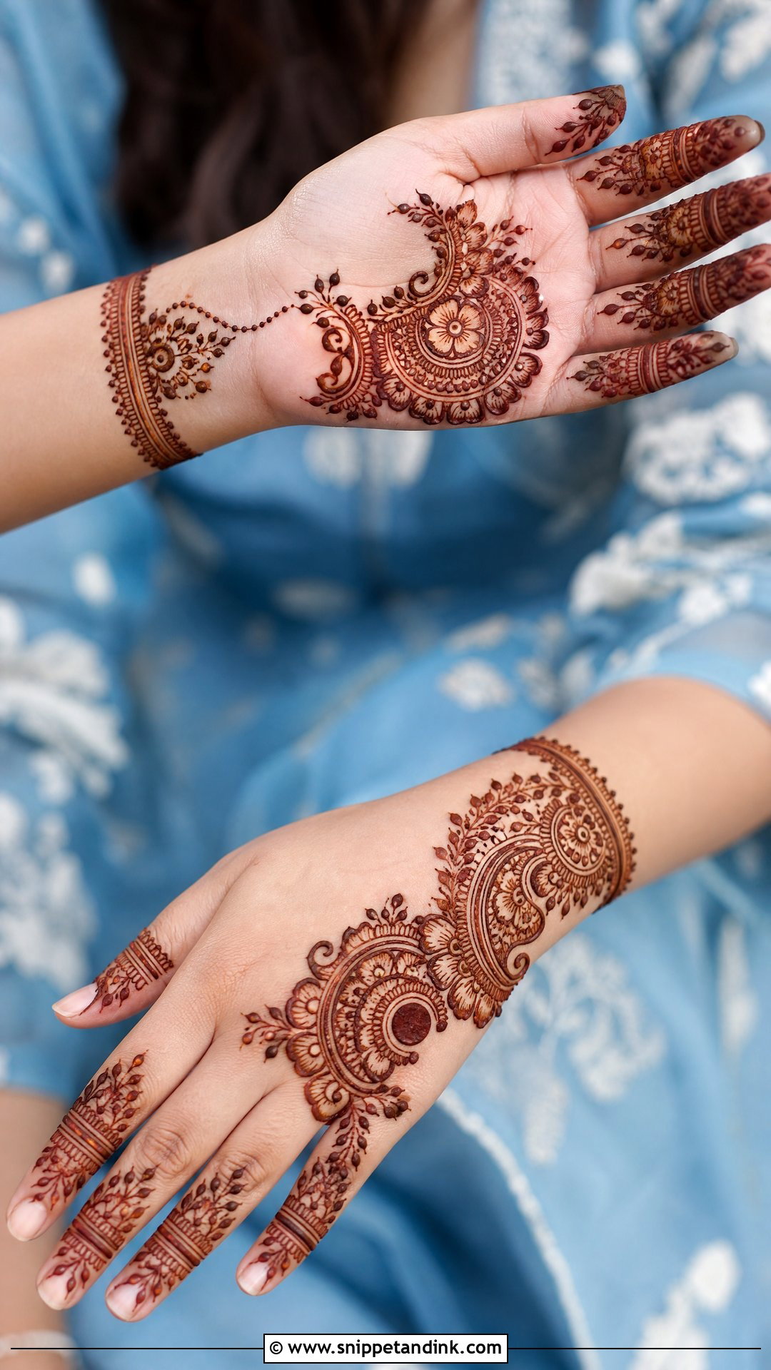 Half Hand Mehndi Design For Marriage - Snippet and Ink - 25 Mehndi Designs for Marriage