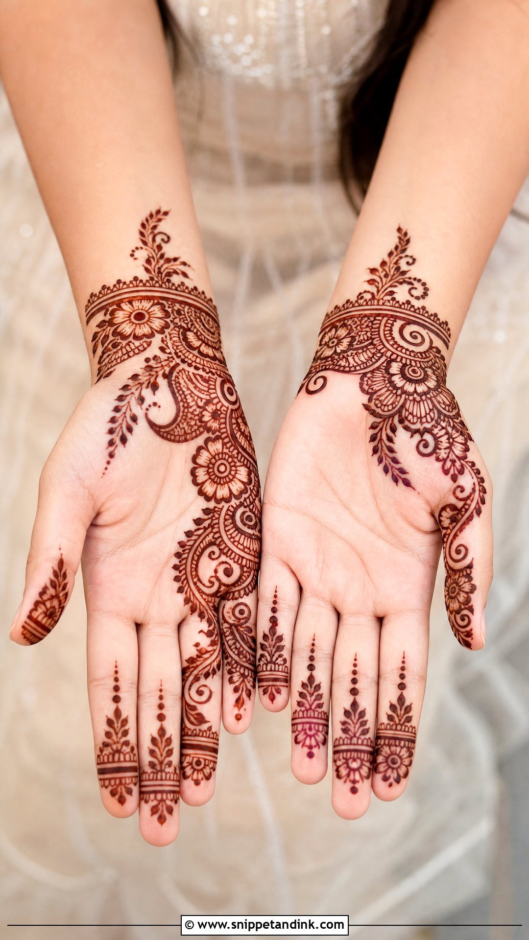 Half Hand Mehndi Design for Children - Snippet and Ink - 30 Mehndi Designs for Children