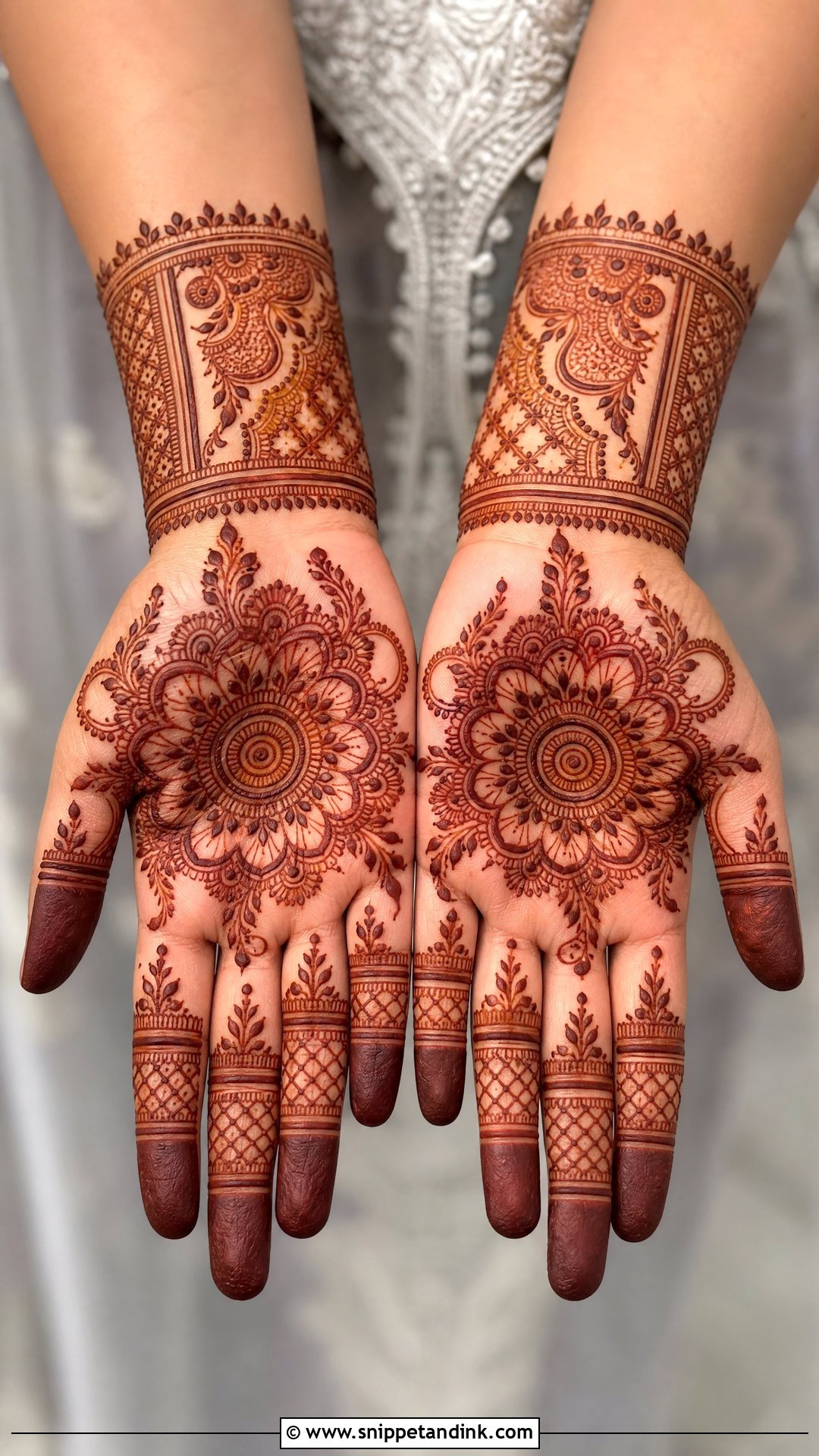 Half Hand Mehndi Design for Sister Wedding - Snippet and Ink - 25 Mehndi Designs for Sisters Wedding