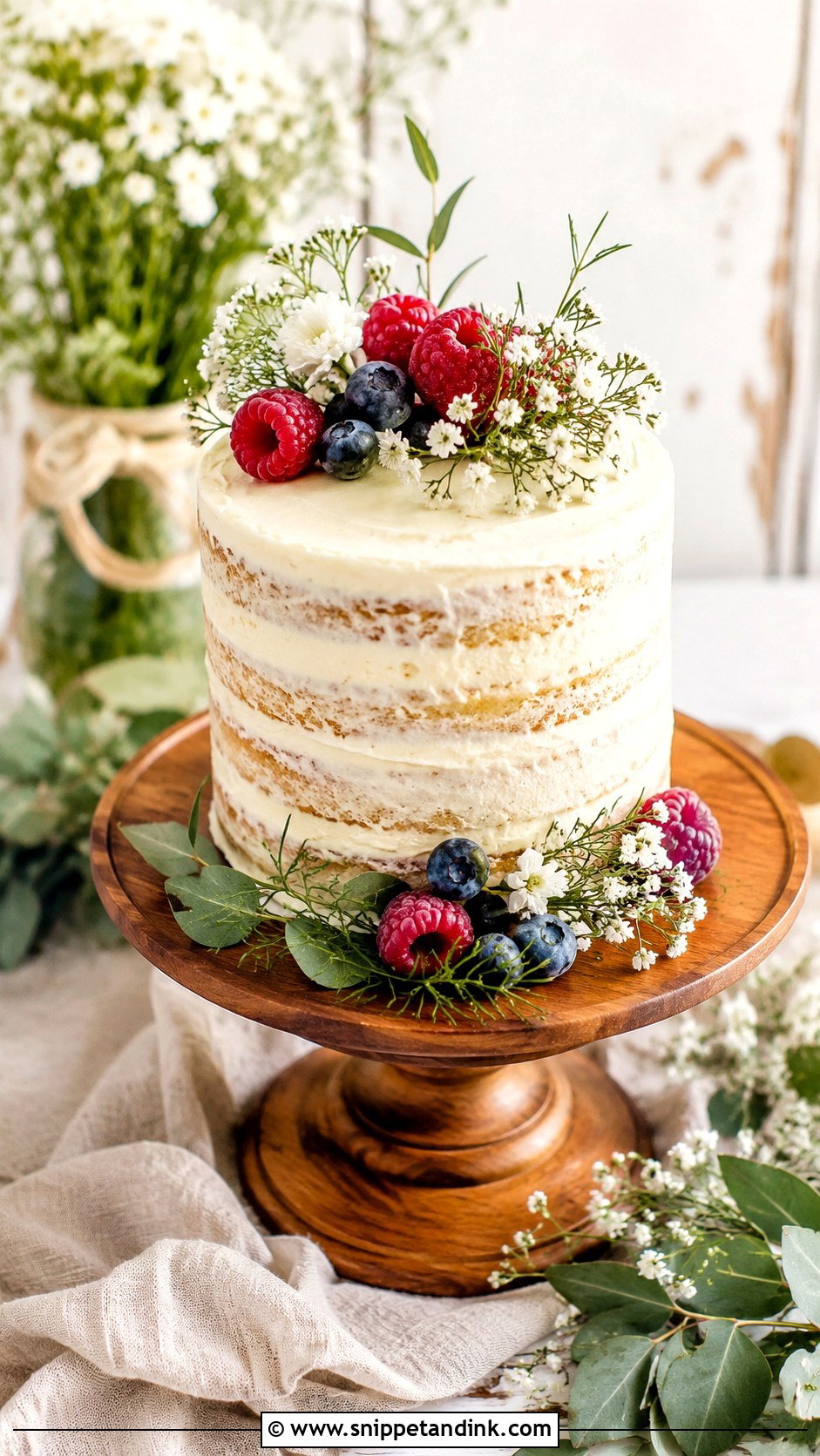Half Kg Naked Wedding Cake - Snippet and Ink - 20 Half Kg Cake Designs for Wedding