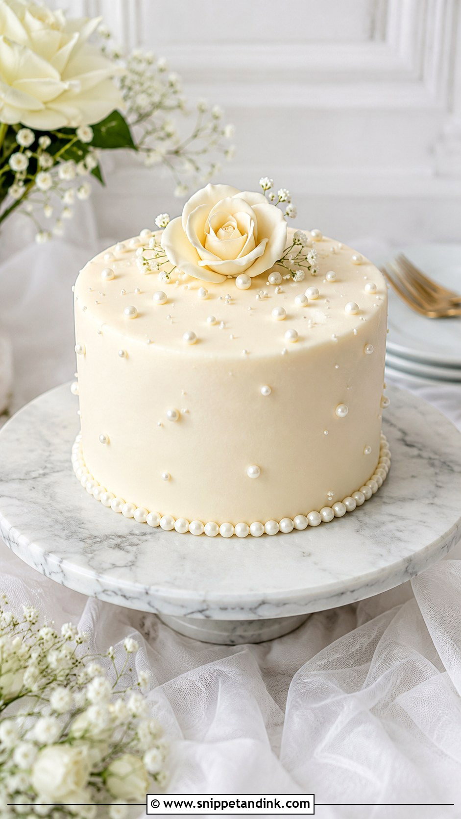 Half Kg Pearl Wedding Cake - Snippet and Ink - 20 Half Kg Cake Designs for Wedding