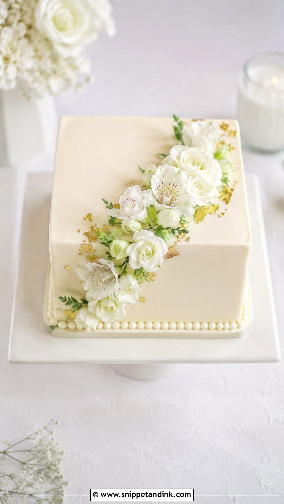 Half Kg Square Wedding Cake - Snippet and Ink - 20 Half Kg Cake Designs for Wedding