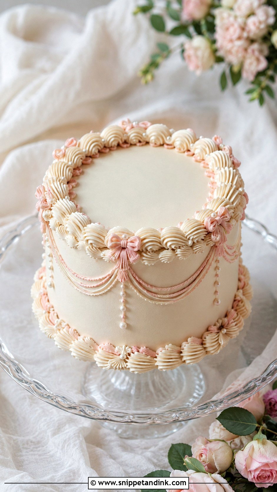 Half Kg Vintage Wedding Cake - Snippet and Ink - 20 Half Kg Cake Designs for Wedding