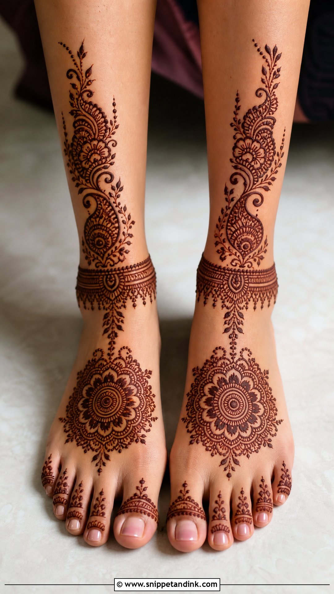 Half Leg Groom Mehndi Design - Snippet and Ink - 20 Groom Leg Mehndi Design Ideas