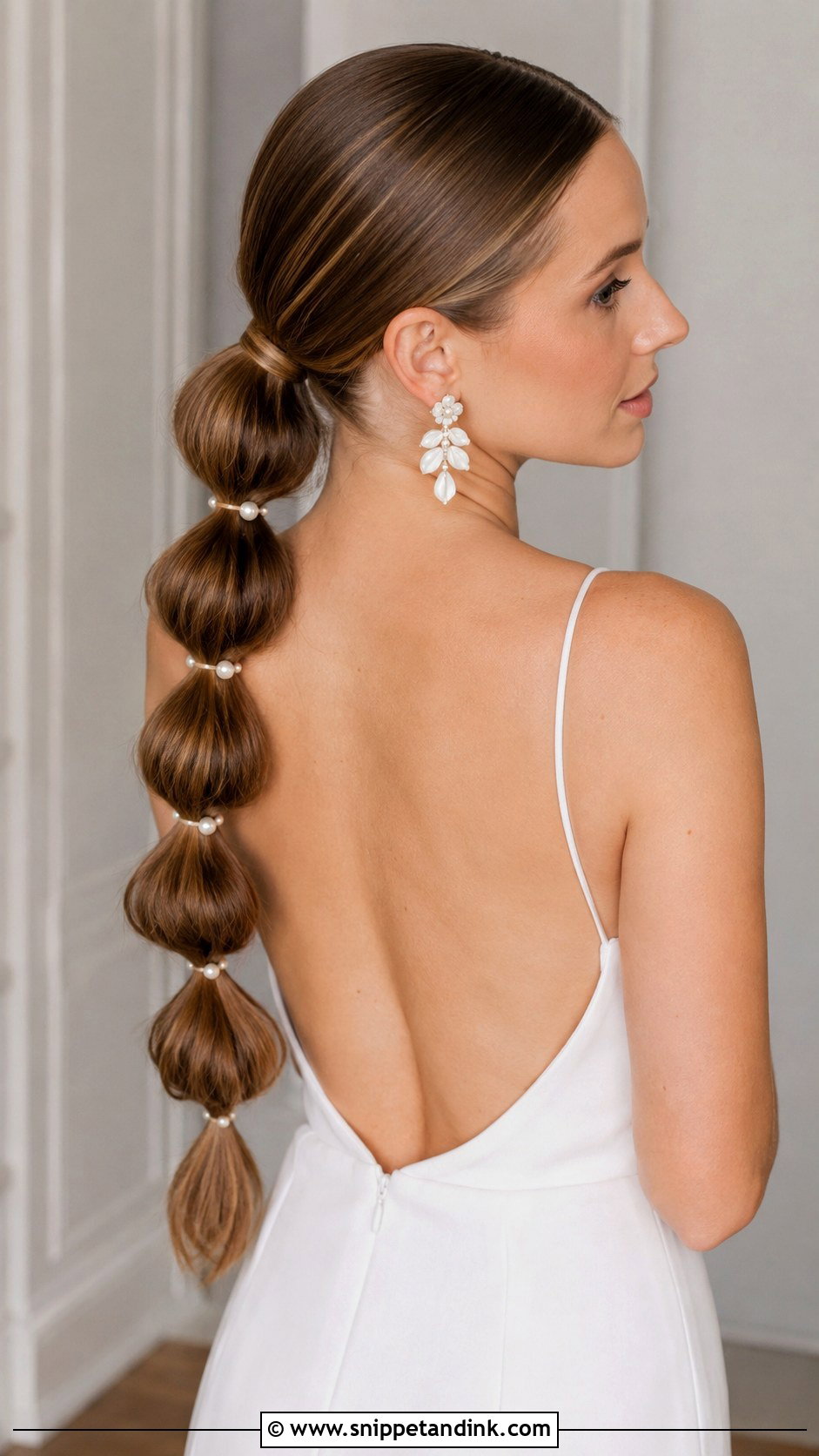 Half Pony With Bubble Detail - Snippet and Ink - 25 Half Pony Wedding Hairstyles