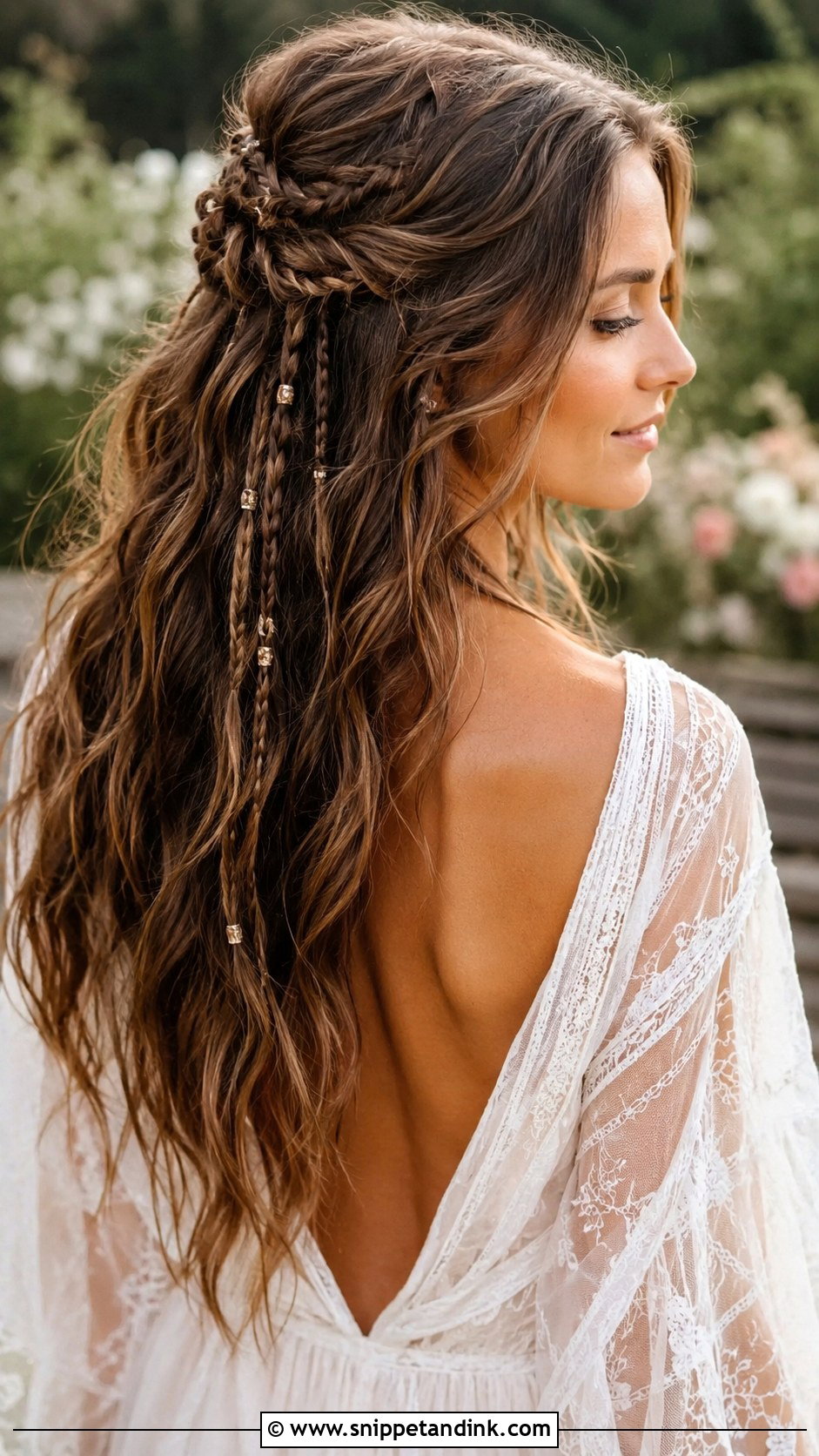 Half Up Boho Braids - Snippet and Ink - 25 Half-Up Wedding Guest Hairstyles