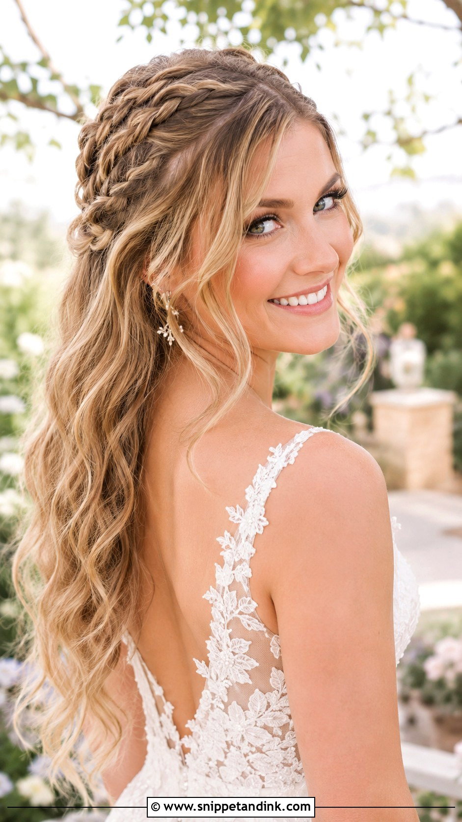 Half Up Boho Braids - Snippet and Ink - 20 Hippie Wedding Hair Ideas