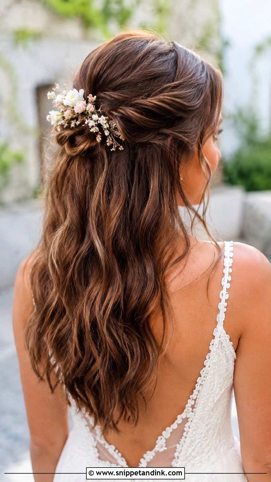 Half Up Boho Knot - Snippet and Ink - 30 Boho Bridal Hair Ideas