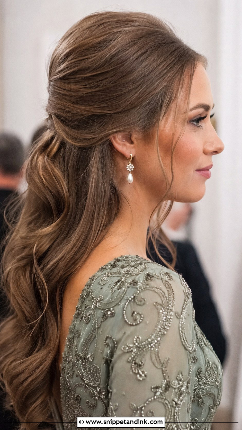 Half Up Bouffant - Snippet and Ink - 30 Medium Length Hair Styles Wedding Guest