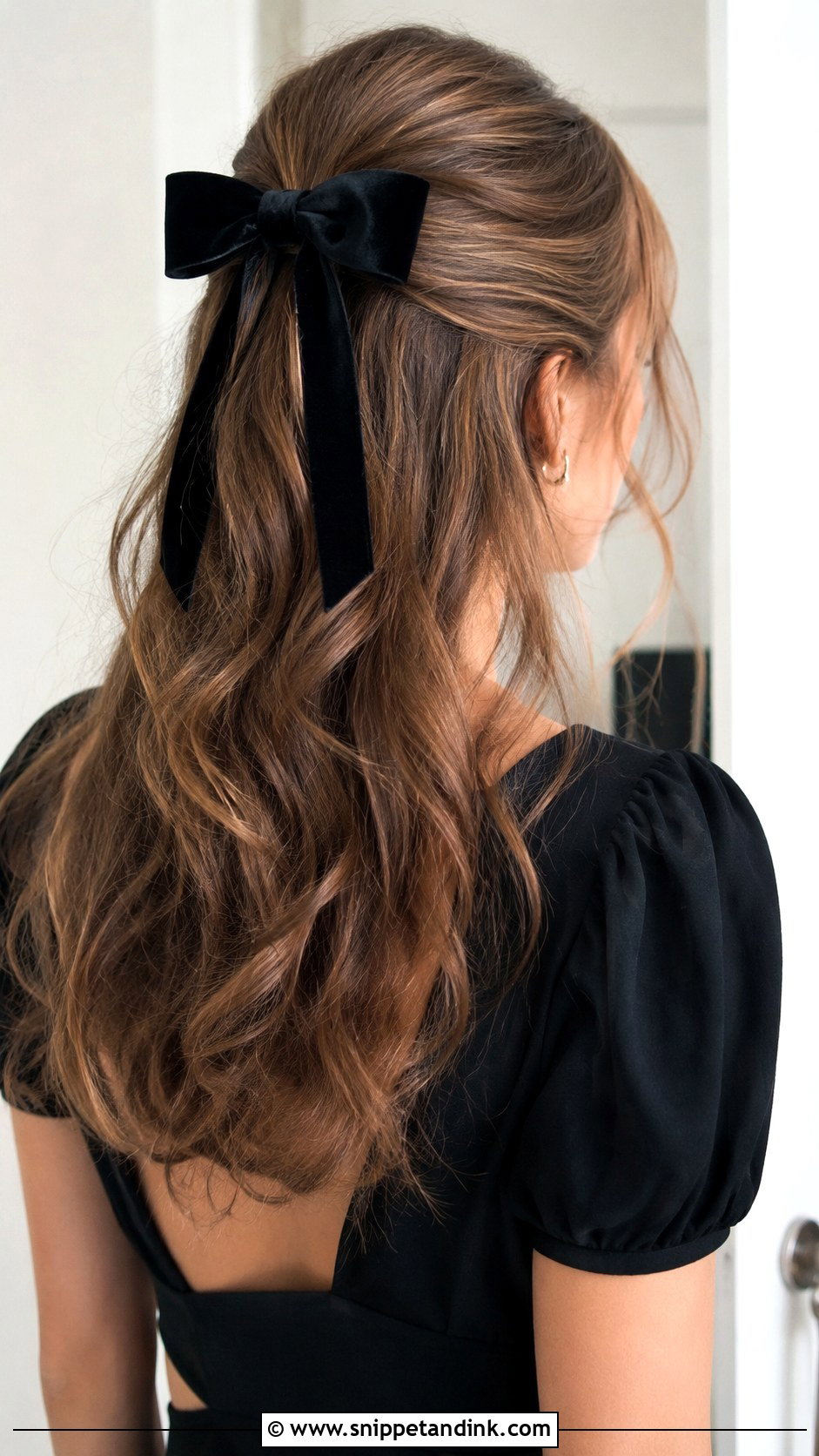 Half Up Bow Hairstyle - Snippet and Ink - 25 Hair Styles Wedding Guest