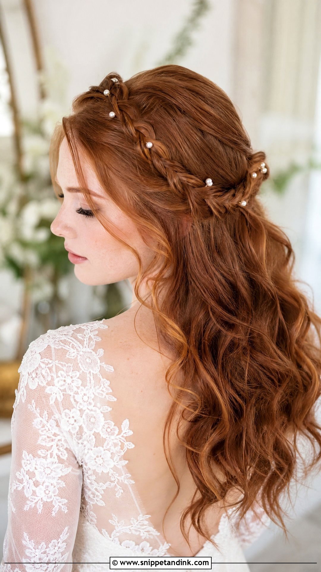 Half Up Braided Crown - Snippet and Ink - 30 Bridal Braids