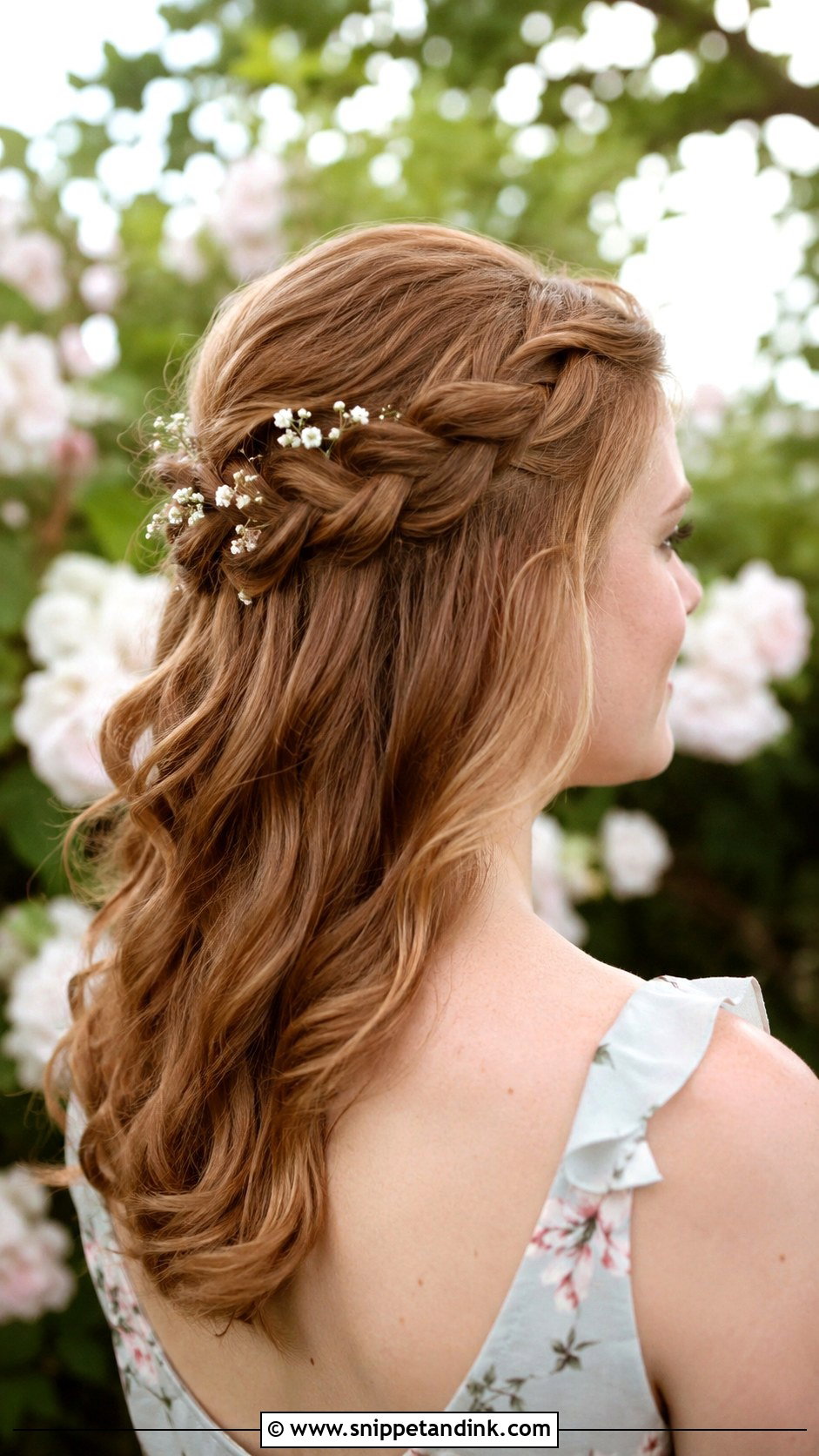 Half Up Braided Crown - Snippet and Ink - 30 Bridemaids Hairstyles