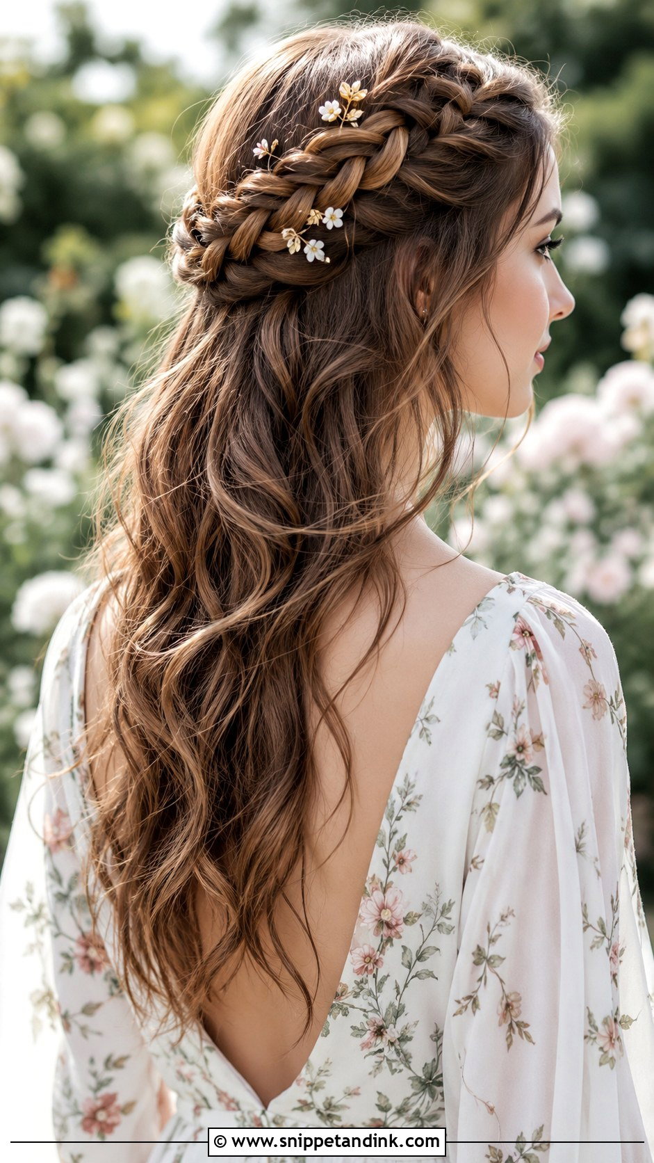Half Up Braided Hairstyle for Wedding - Snippet and Ink - 25 Braided Hairstyles for Wedding