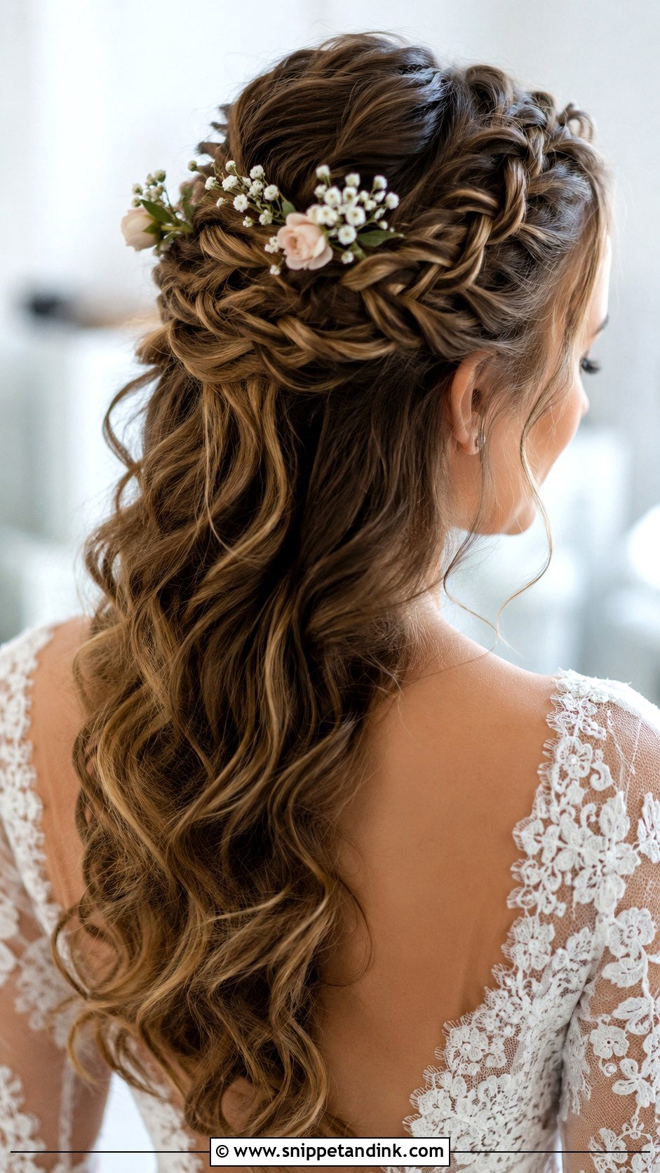 Half Up Braided Style - Snippet and Ink - 20 Wedding Hairstyles for Women