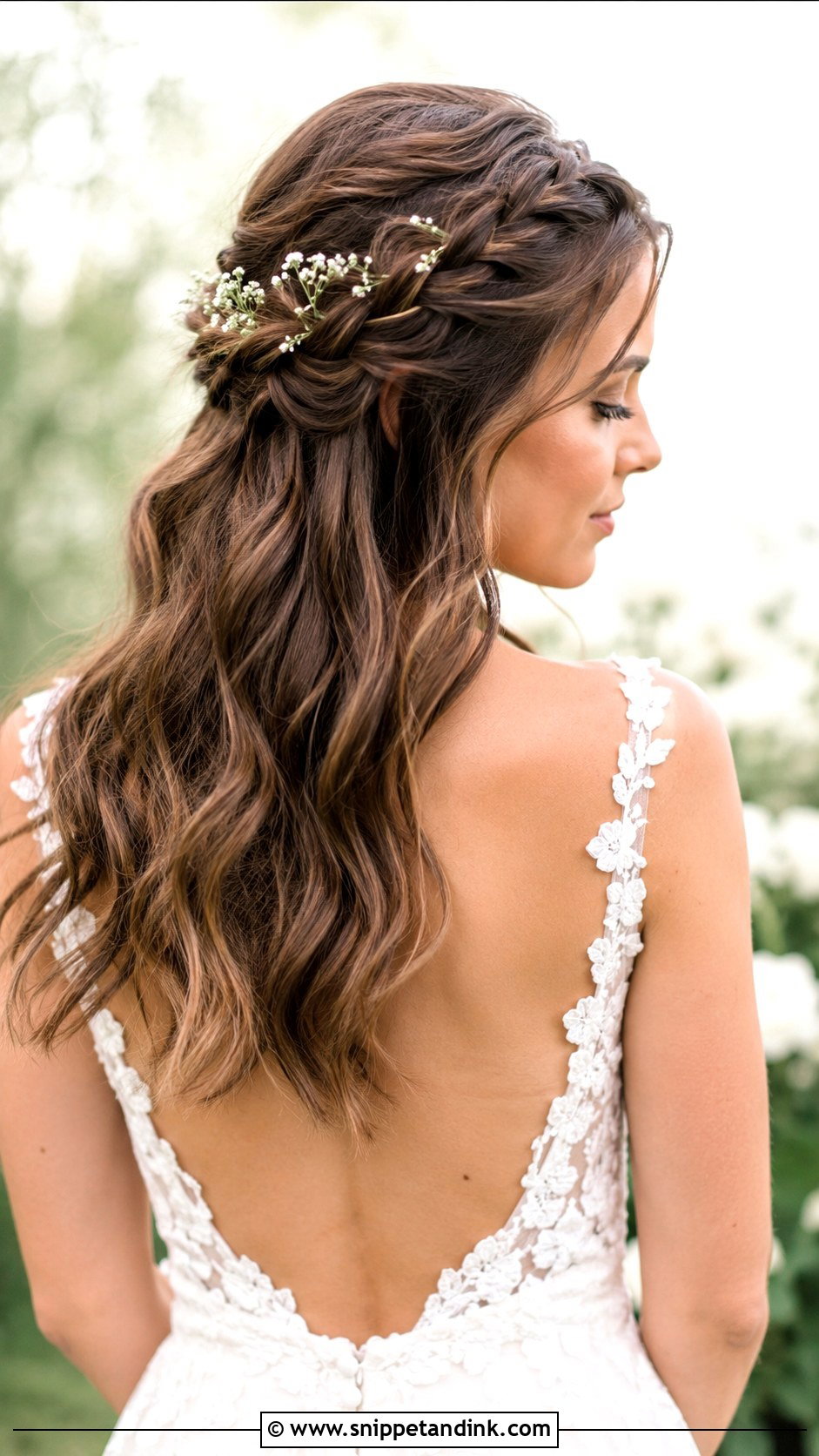 Half Up Braided Style - Snippet and Ink - 25 Christian Bridal Hairstyle Ideas