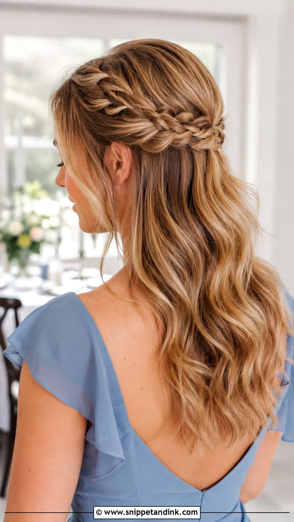Half Up Braided Wedding Guest Hair - Snippet and Ink - 20 Braided Hairstyles Wedding Guest