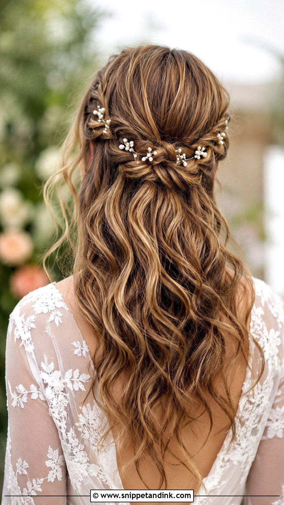 Half Up Braided Wedding Hair - Snippet and Ink - 30 Bridal Hair Inspiration Ideas