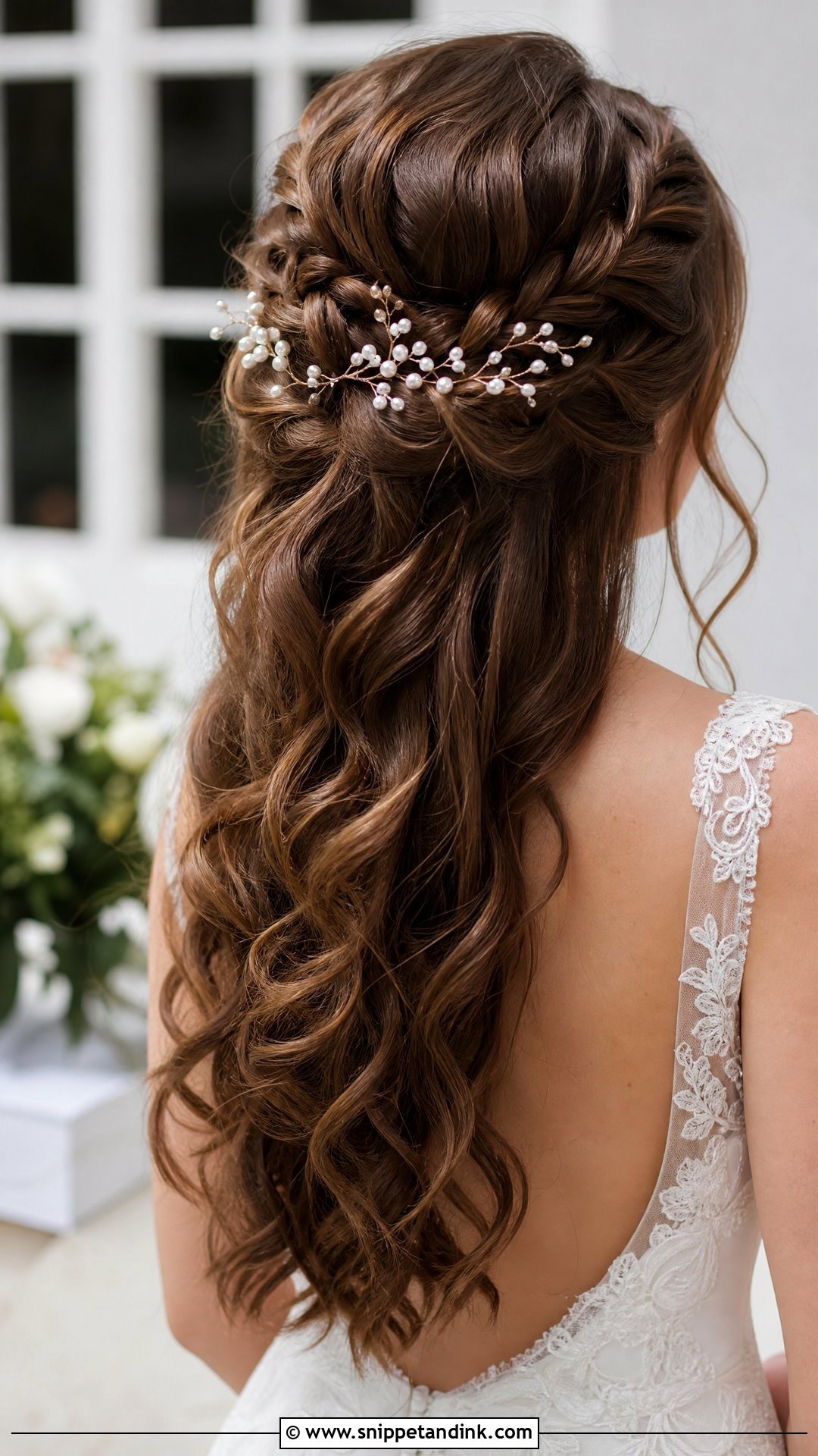 Half Up Braided Wedding Hair - Snippet and Ink - 15 Braided Bride Hair Ideas