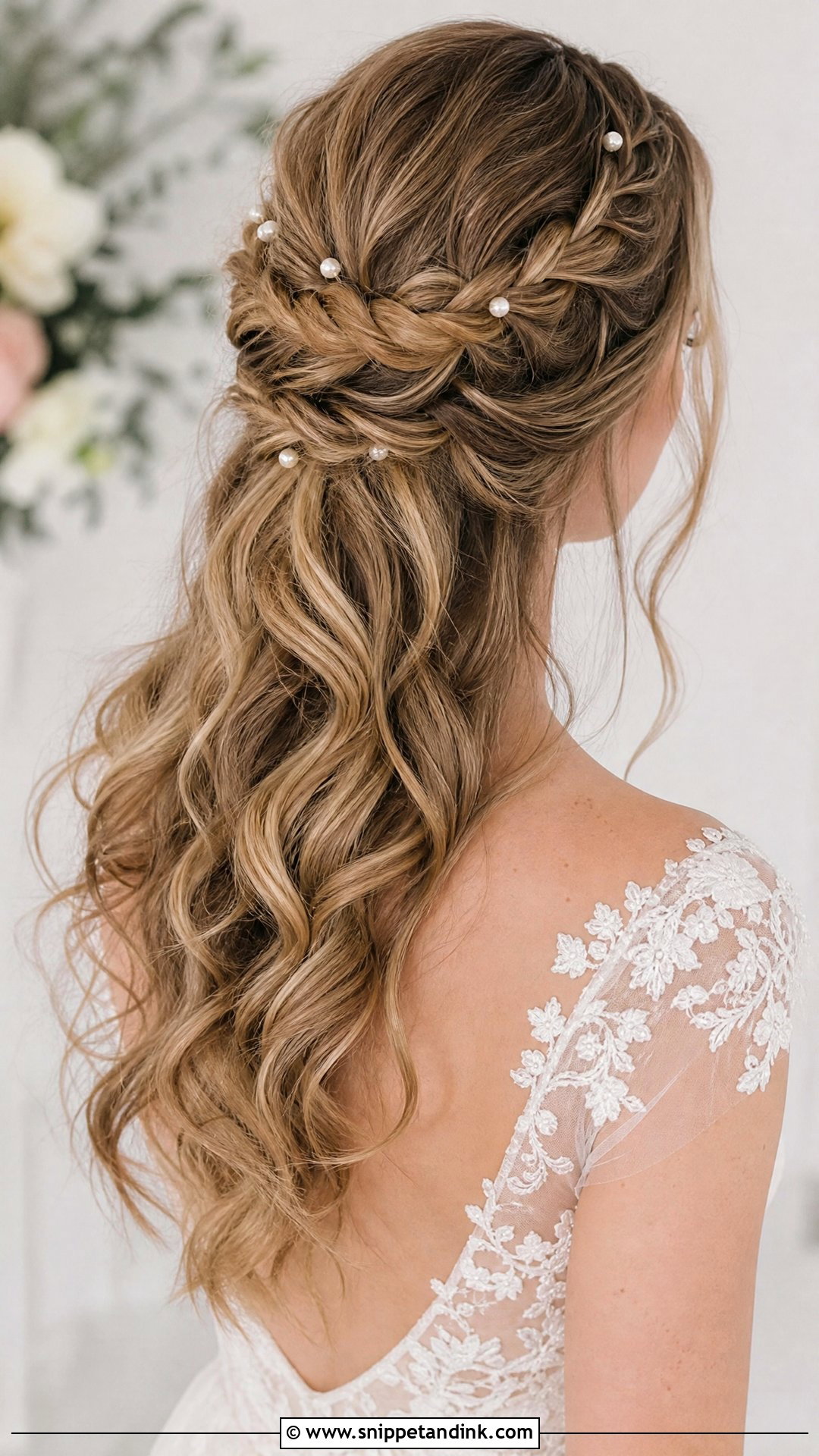 Half Up Braided Wedding Hairstyle - Snippet and Ink - 20 New Hairstyle for Wedding Ideas