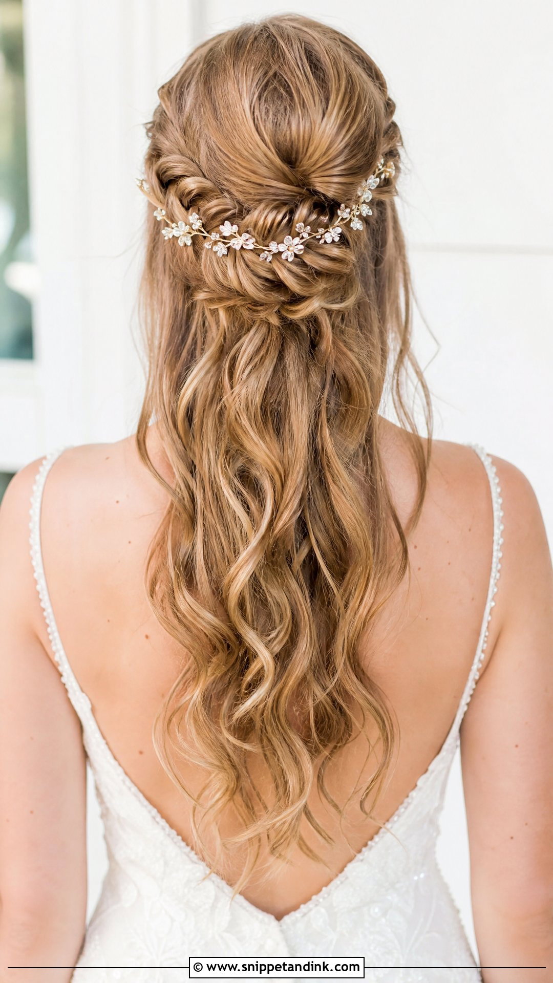 Half Up Braided Wedding Style - Snippet and Ink - 20 Wedding Hair Braids