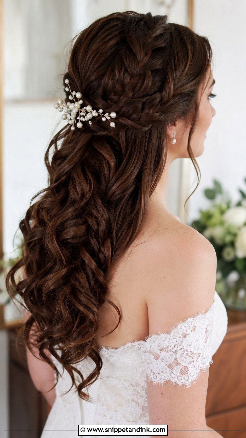 Half Up Bridal Hair With Braid - Snippet and Ink - 20 Bridal Hair with Braids