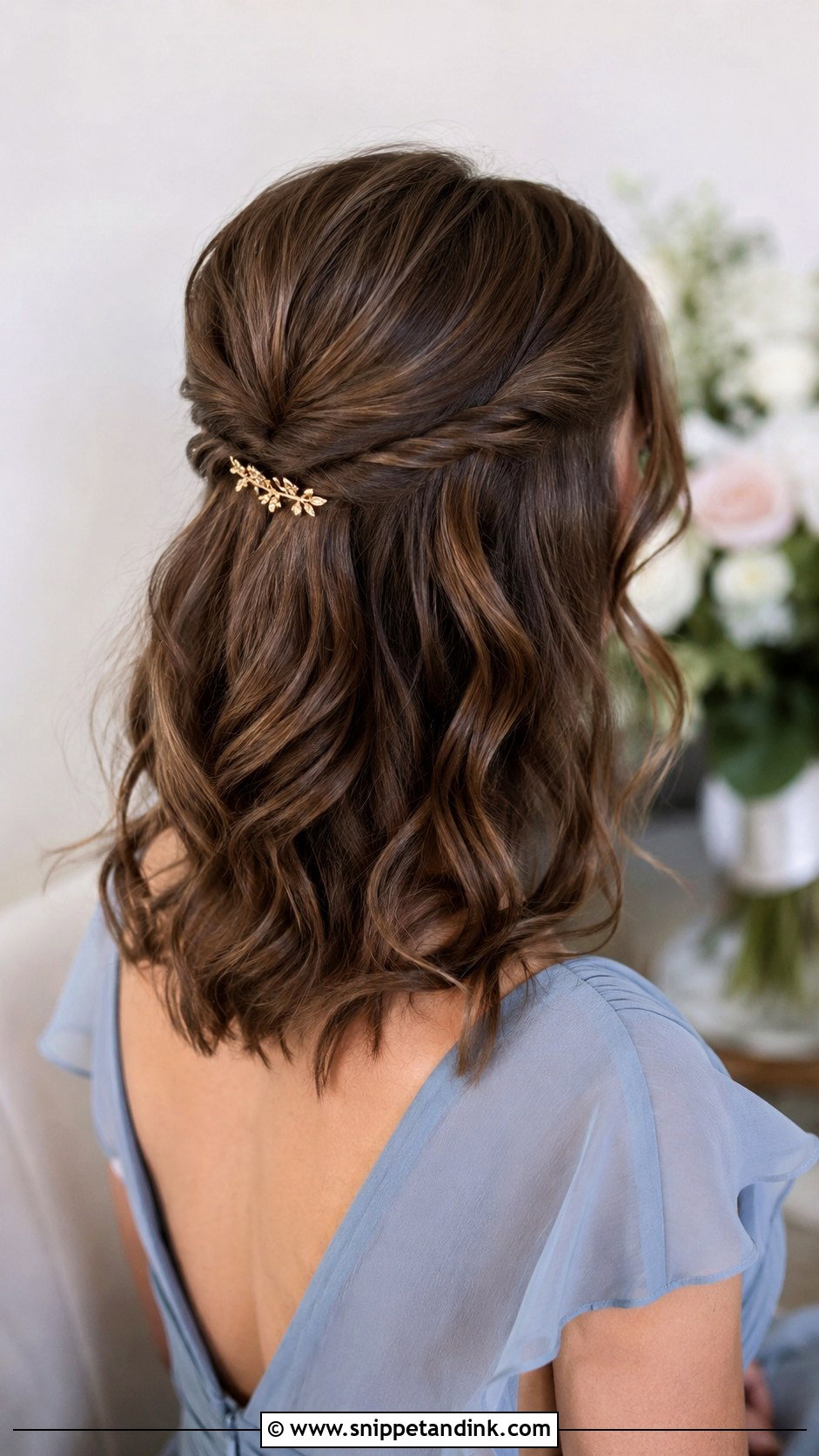 Half Up Bridesmaid Hair - Snippet and Ink - 20 Wedding Hair Ideas for Bridesmaids