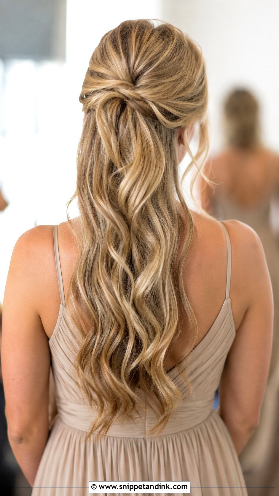 Half Up Bridesmaid Hair Down - Snippet and Ink - 20 Simple Bridesmaid Hair Down Ideas