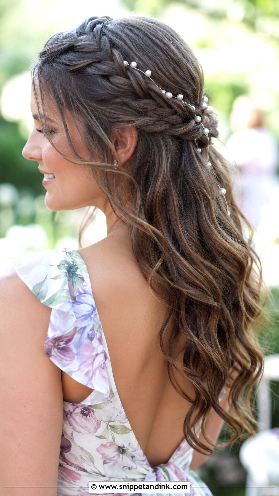 Half Up Bridesmaid Hair With Braid - Snippet and Ink - 35 Bridesmaid Hair Ideas