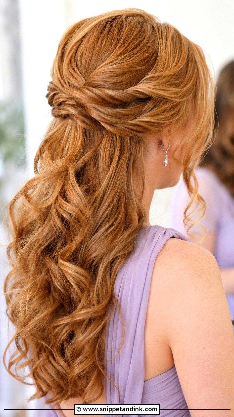 Half Up Bridesmaid Updo - Snippet and Ink - 20 Easy Bridesmaid Hair Updo Ideas