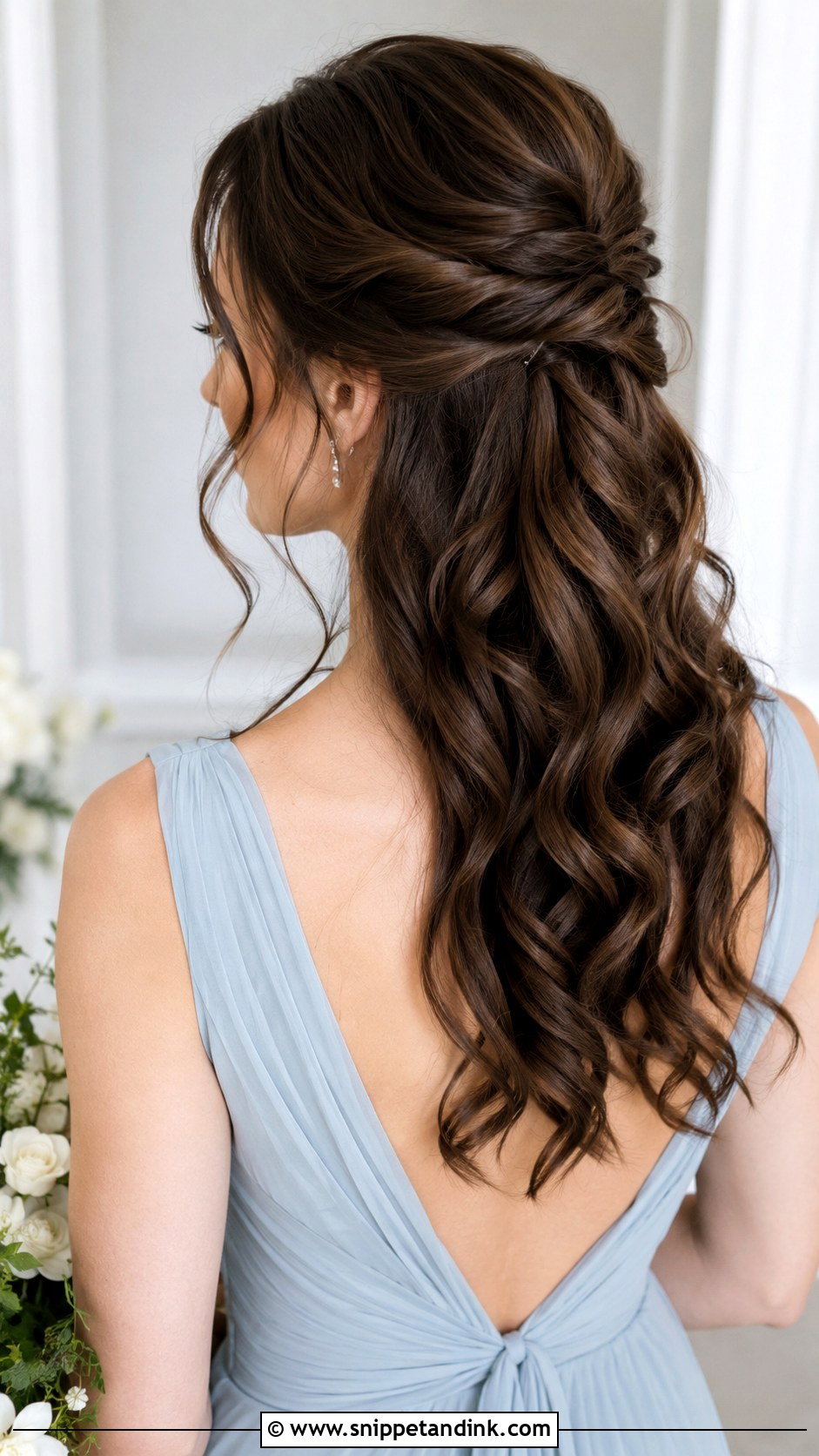 Half Up Bridesmaid Updo - Snippet and Ink - 35 Bridesmaid Updo Hairstyles