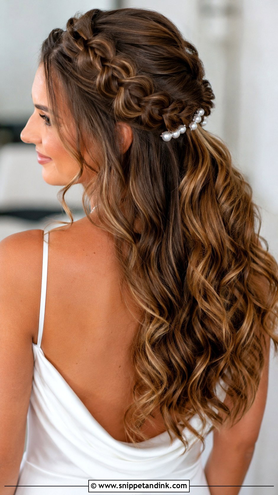 Half Up Bubble Braid Wedding Hair - Snippet and Ink - 20 Bubble Braid Wedding Hair Ideas