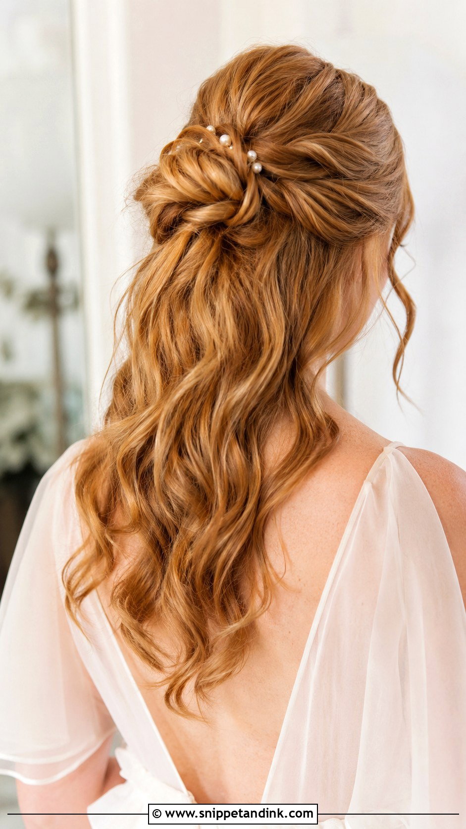 Half Up Bun Wedding Hair - Snippet and Ink - 20 Hair Up Styles for Wedding