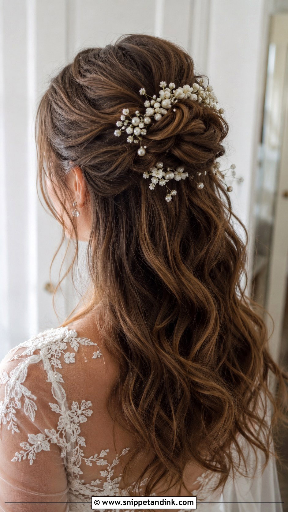 Half Up Bun Wedding Hairstyle - Snippet and Ink - 20 Western Wedding Hairstyles