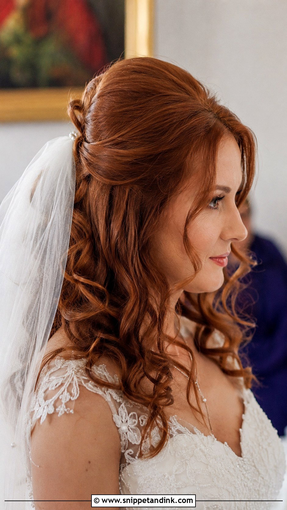 Half Up Curls With Bouffant - Snippet and Ink - 20 Curled Hair for Wedding Ideas