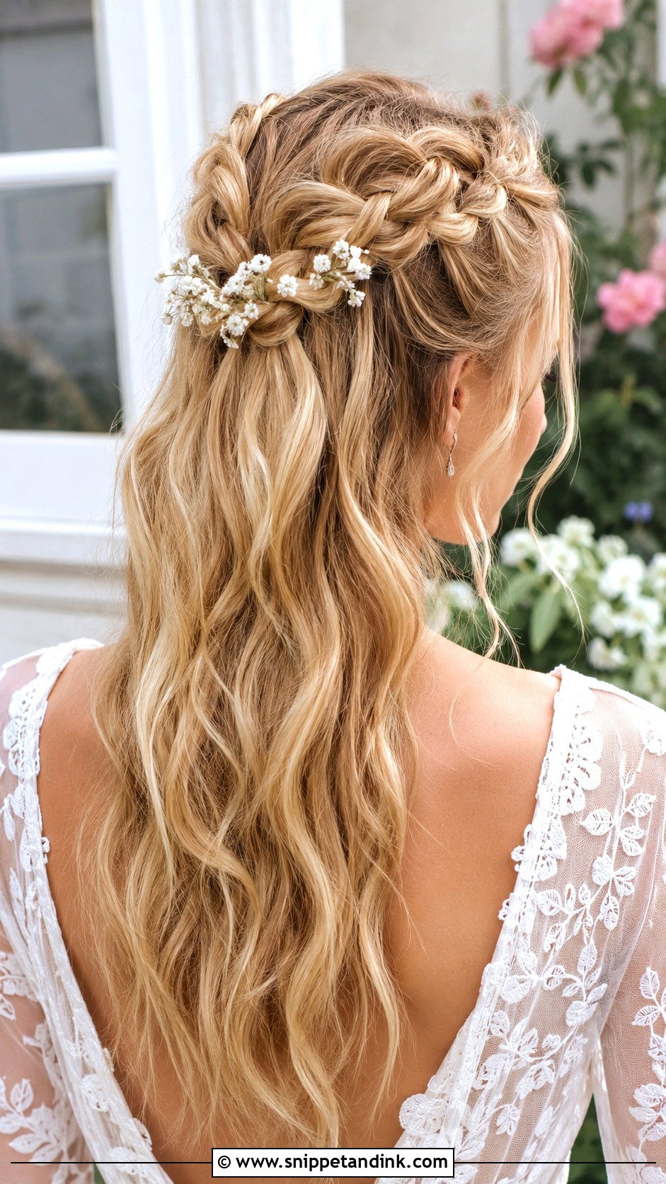 Half Up Dutch Braid - Snippet and Ink - 20 Simple Shoulder Length Medium Half-Up Wedding Guest Hairstyles