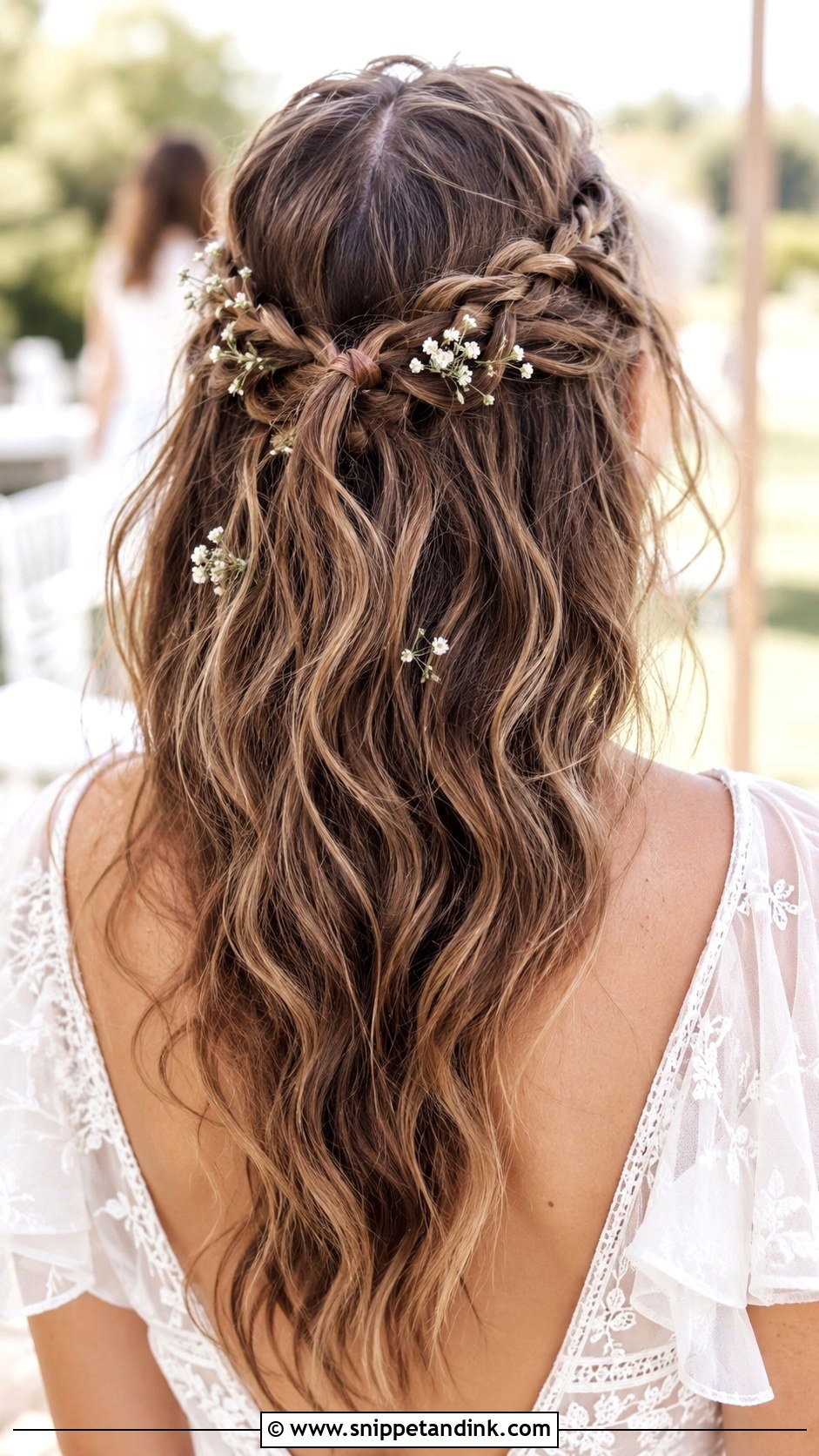 Half Up Dutch Braid Crown - Snippet and Ink - 25 Half-Up Wedding Guest Hairstyles