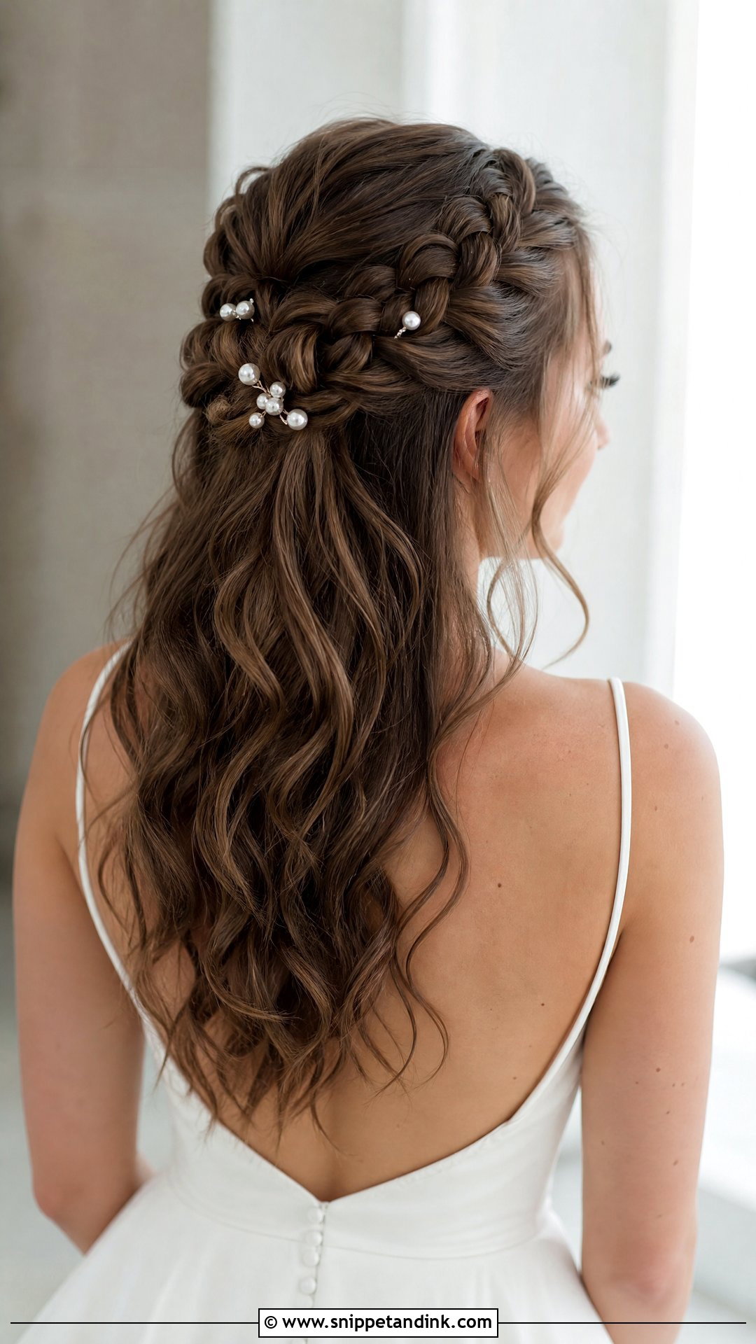Half Up Dutch Braid Wedding Hairstyle - Snippet and Ink - 20 Half-Up Braided Wedding Hairstyles