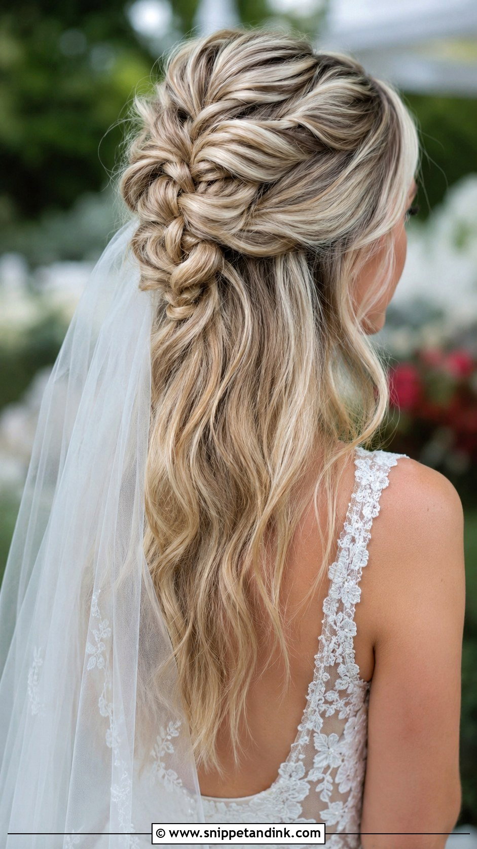 Half Up Dutch Braid - Snippet and Ink - 20 Bride Braid Ideas