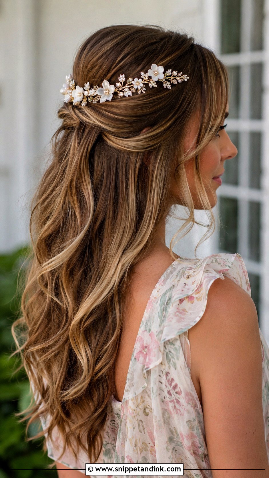 Half Up Hair With Fascinator - Snippet and Ink - 15 Wedding Guest Hair with Fascinator Ideas
