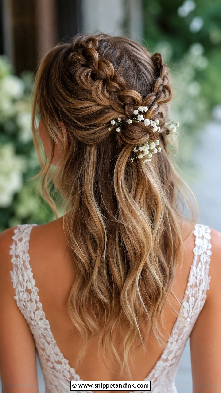Half Up Hairstyle With Dutch Braids - Snippet and Ink - 30 Half-Up Half-Down Bridal Hairstyles