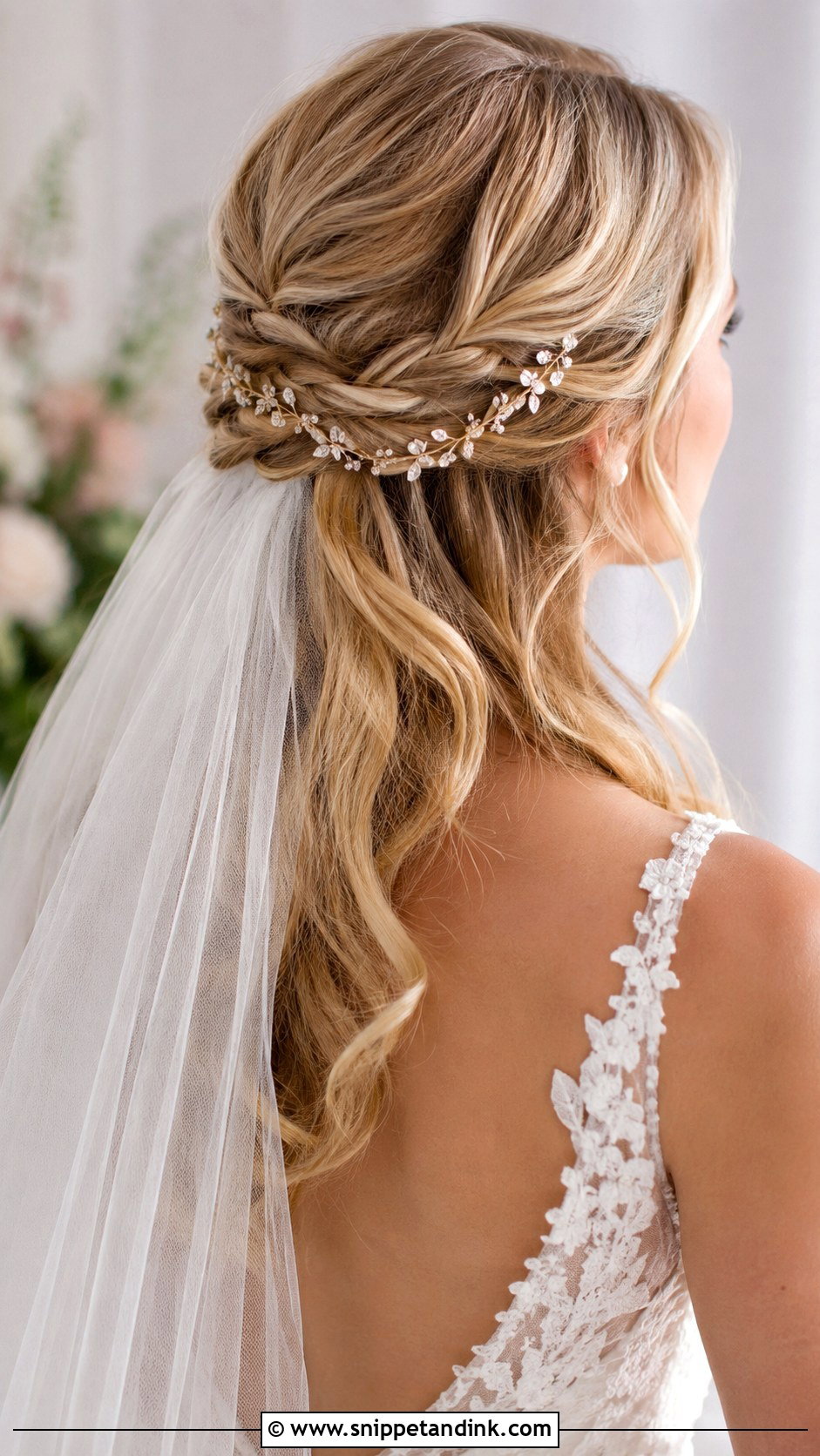 Half Up Half Down - Snippet and Ink - 20 Simple Wedding Hairstyles Down