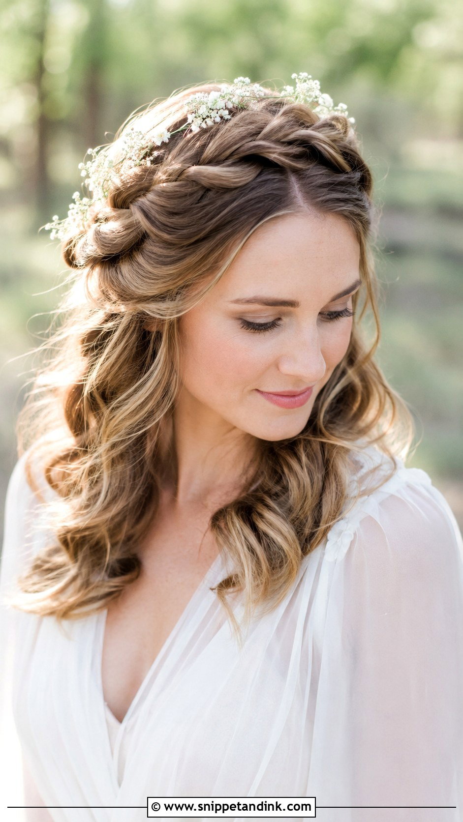 Half Up Half Down Boho Style - Snippet and Ink - 20 Mamma Mia Wedding Hair Ideas
