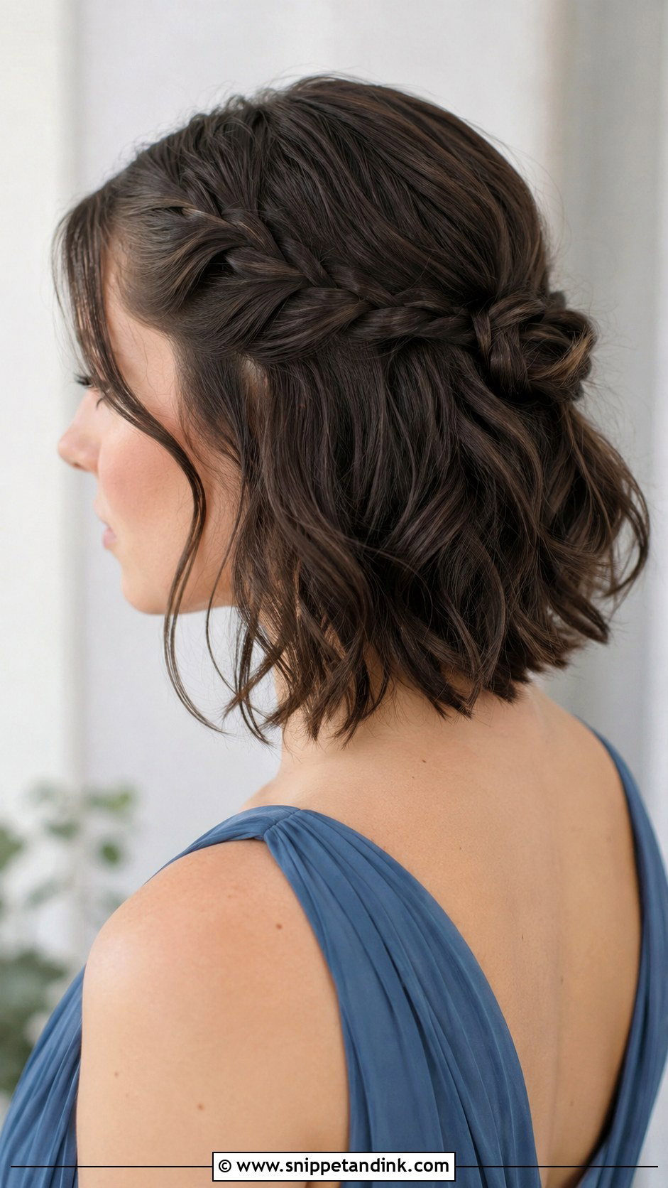 Half Up Half Down Braided Knot Short Hair - Snippet and Ink - 25 Bridesmaid Hairstyles Half Up Half Down Braid Short Hair
