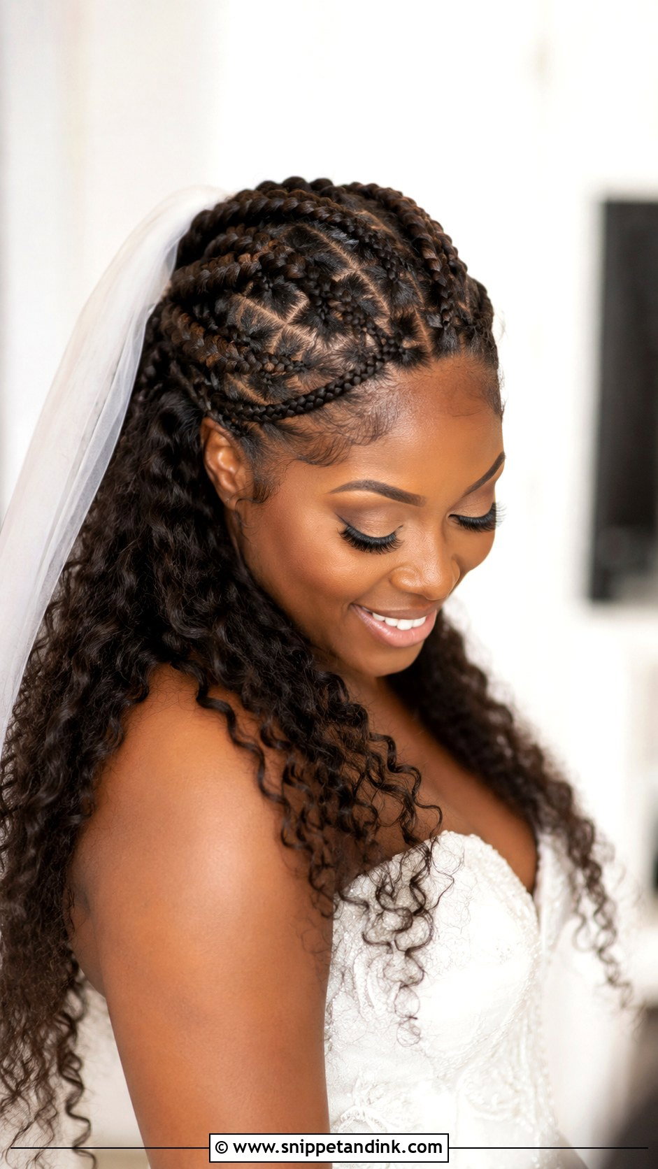 Half Up Half Down Braided Style - Snippet and Ink - 20 Braided Wedding Hairstyles Black Women